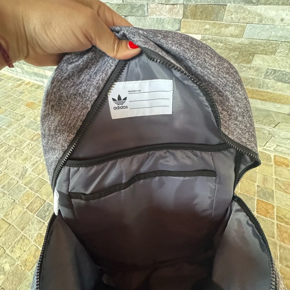 Adidas Heathered Gray Men's Backpack - Picture 9 of 10